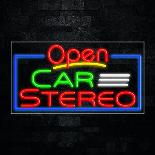 Car Stereo LED Flex Sign 37″ x 20″