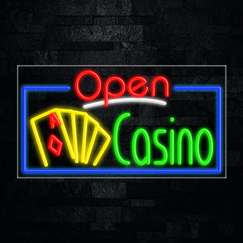 Casino LED Flex Sign 37″ x 20″