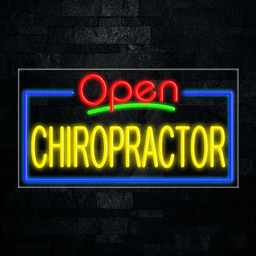 Chiropractor LED Flex Sign 37″ x 20″