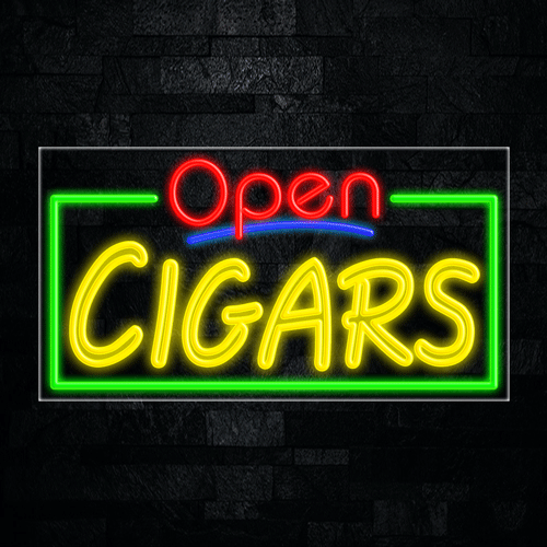 Cigars LED Flex Sign 37″ x 20″