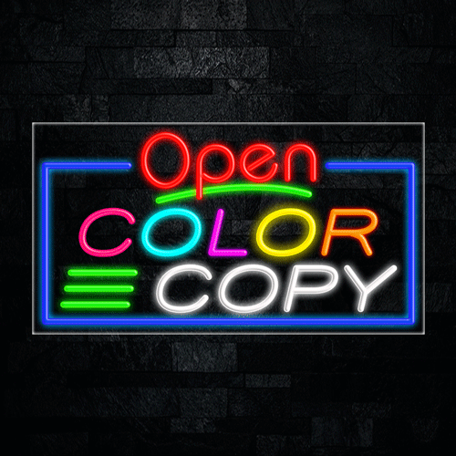 Color Copy LED Flex Sign 37″ x 20″