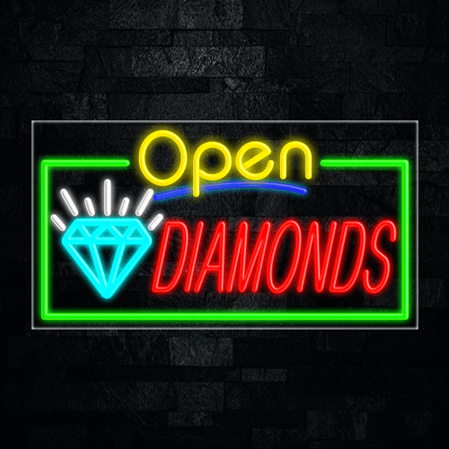 Diamonds LED Flex Sign 37″ x 20″