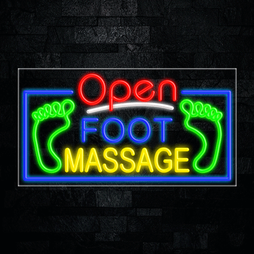 Foot Massage LED Flex Sign 37″ x 20″