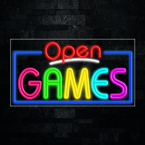 Games LED Flex Sign 37″ x 20″