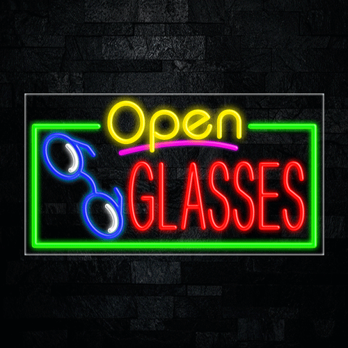 Glasses LED Flex Sign 37″ x 20″