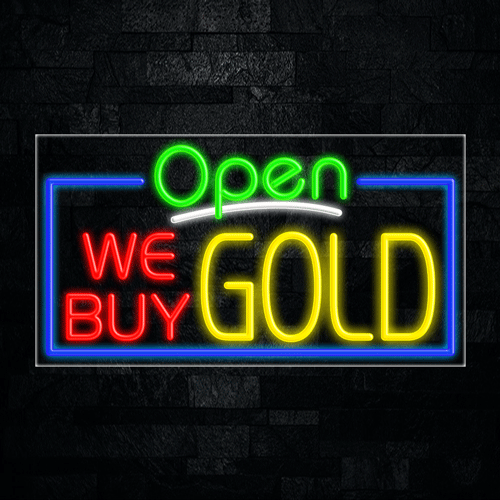 We Buy Gold LED Flex Sign 37″ x 20″