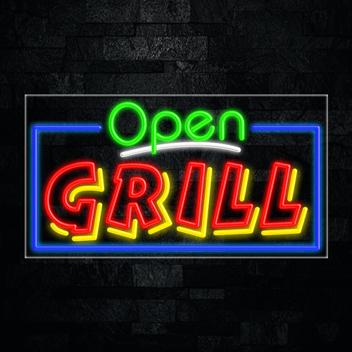 Grill LED Flex Sign 37″ x 20″