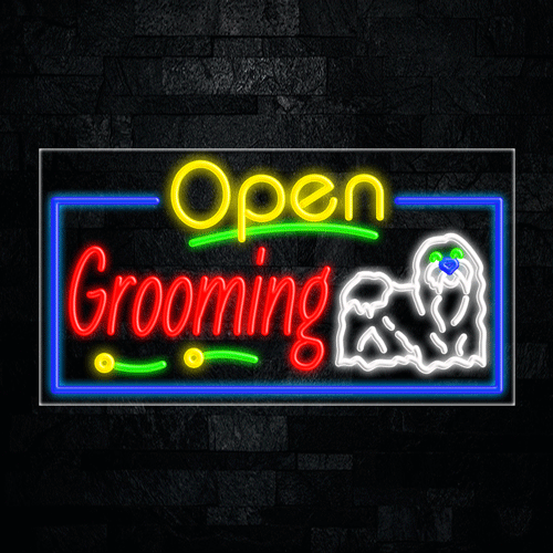 Grooming LED Flex Sign 37″ x 20″