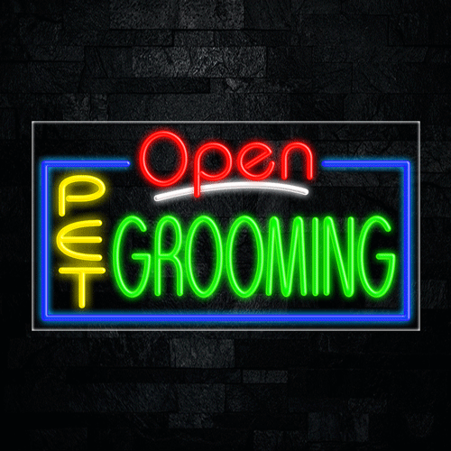 Pet Grooming LED Flex Sign 37″ x 20″