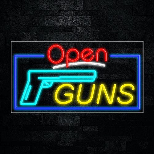 Guns LED Flex Sign 37″ x 20″