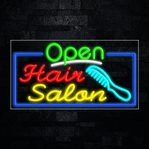 Hair Salon LED Flex Sign 37″ x 20″