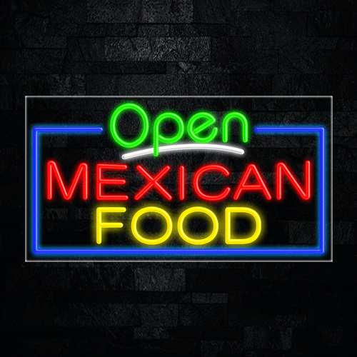 Mexican Food LED Flex Sign 37″ x 20″