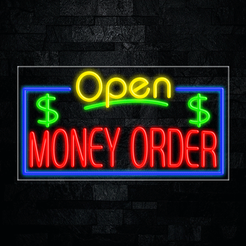 Money Order LED Flex Sign 37″ x 20″