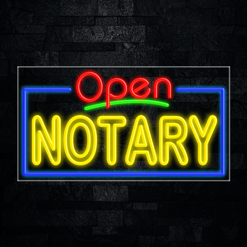 Notary LED Flex Sign 37″ x 20″