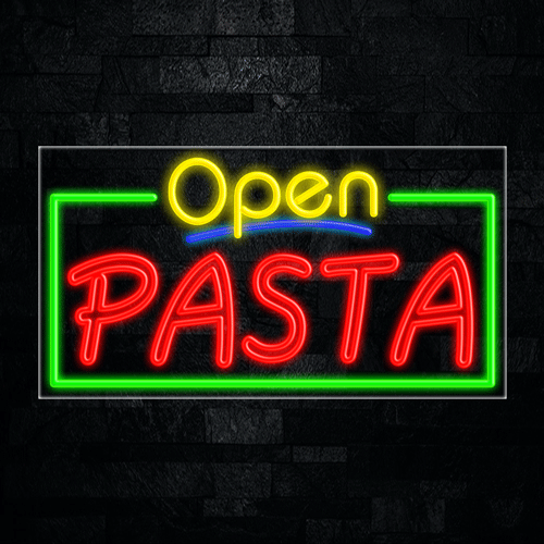 Pasta LED Flex Sign 37″ x 20″