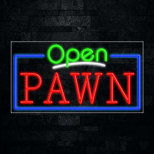 Pawn LED Flex Sign 37″ x 20″