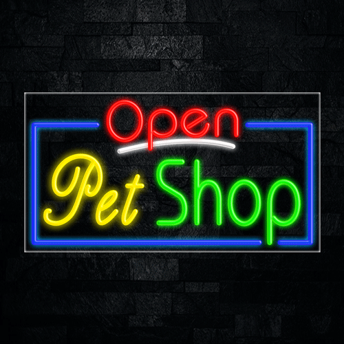 Pet Shop LED Flex Sign 37″ x 20″