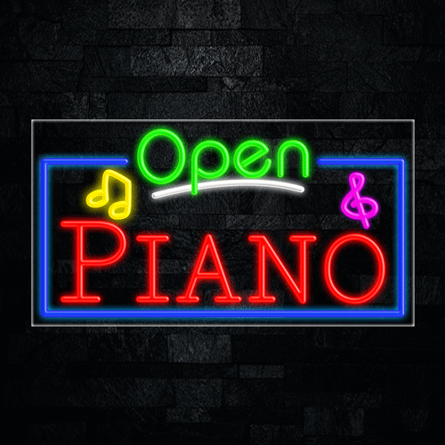 Piano LED Flex Sign 37″ x 20″