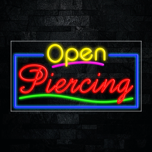 Piercing LED Flex Sign 37″ x 20″