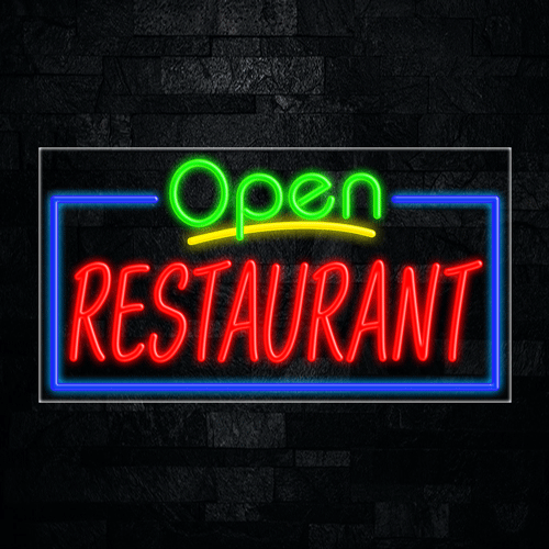 Restaurant LED Flex Sign 37″ x 20″