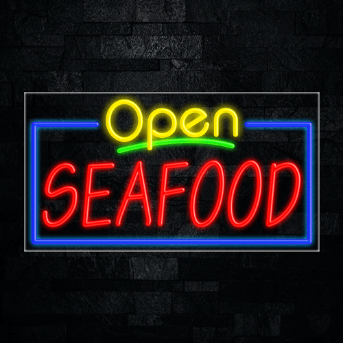 Seafood LED Flex Sign 37″ x 20″