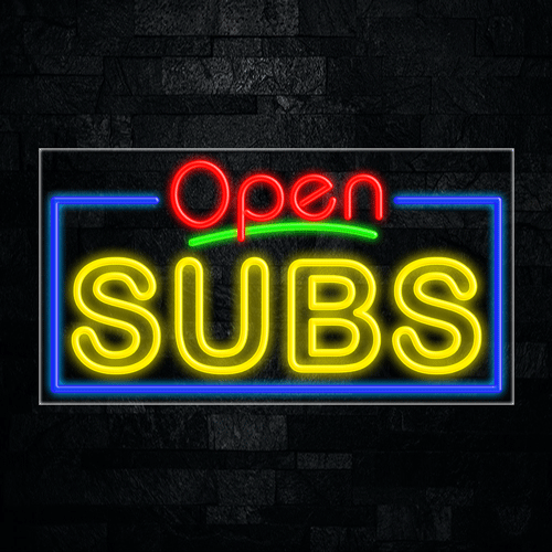 Subs LED Flex Sign 37″ x 20″