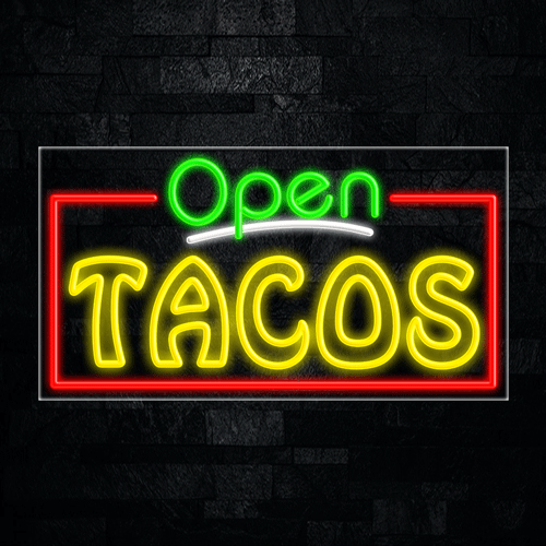 Tacos LED Flex Sign 37″ x 20″