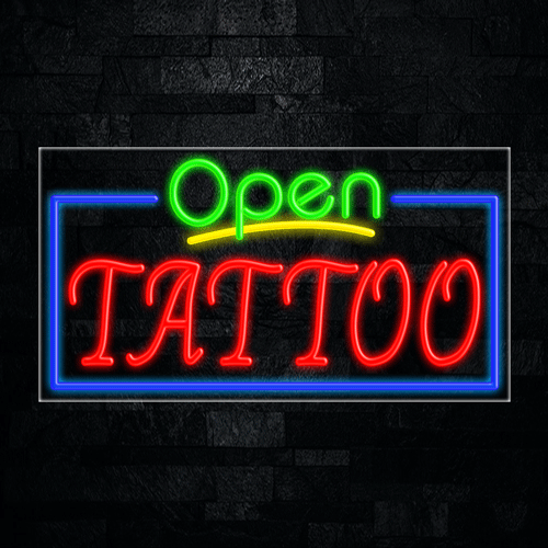 Tattoo LED Flex Sign 37″ x 20″