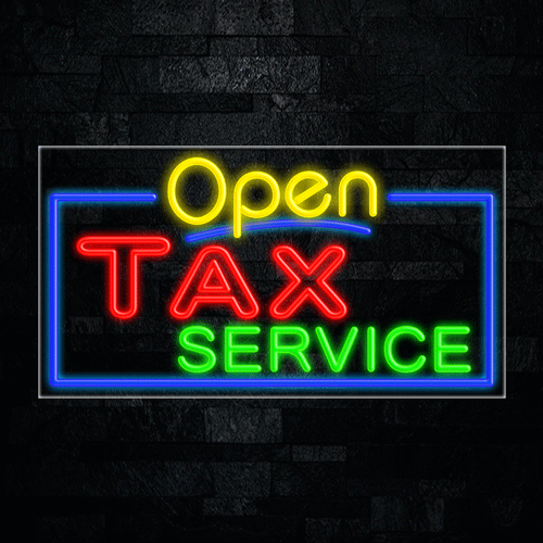 Tax Service LED Flex Sign 37″ x 20″