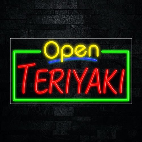 Teriyaki LED Flex Sign 37″ x 20″