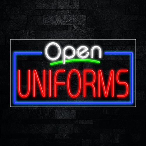 Uniforms LED Flex Sign 37″ x 20″