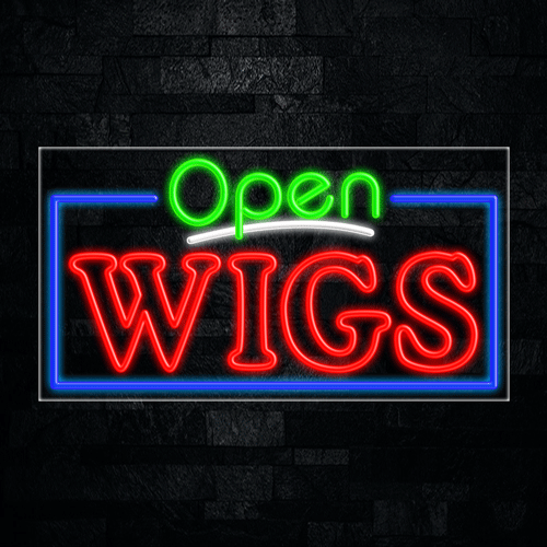 Wigs LED Flex Sign 37″ x 20″