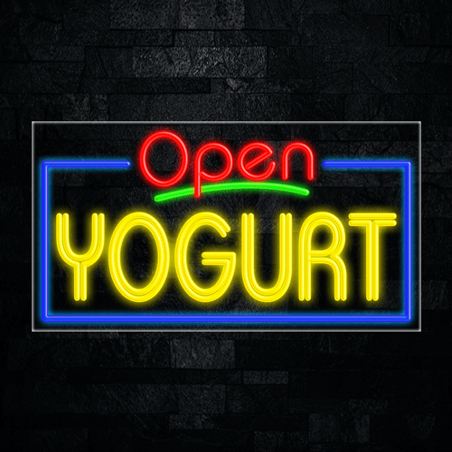 Yogurt LED Flex Sign 37″ x 20″