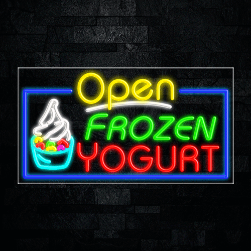 Frozen Yogurt LED Flex Sign 37″ x 20″