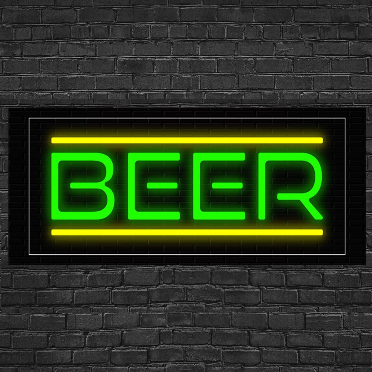 Beer  LED Flex Signs 10"x 24"