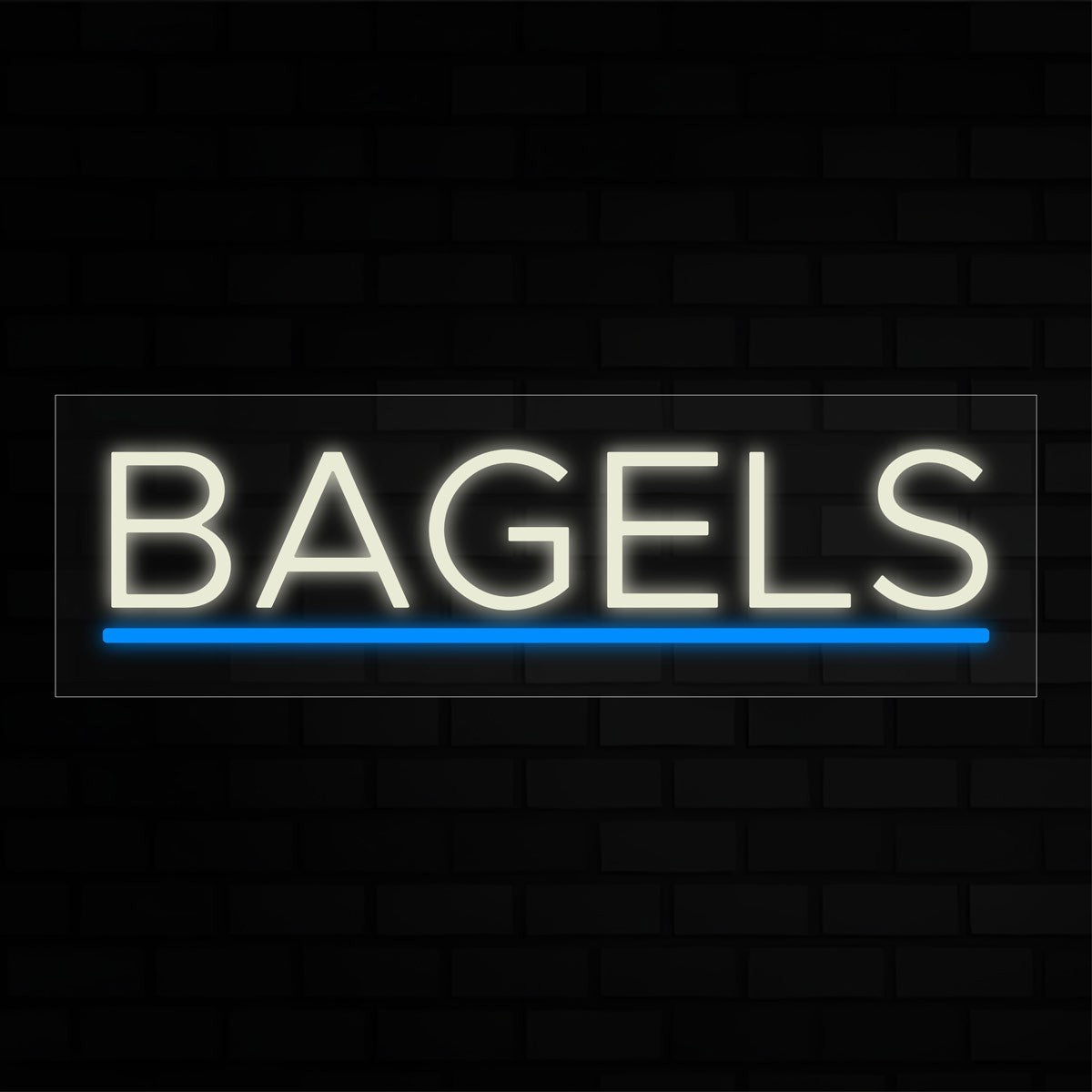 Bagels  LED Flex Signs 10"x 24"