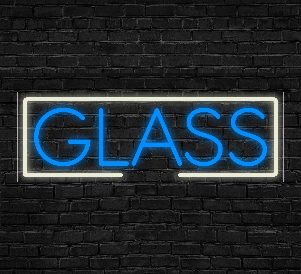 Glass LED Flex Signs 10"x 24"