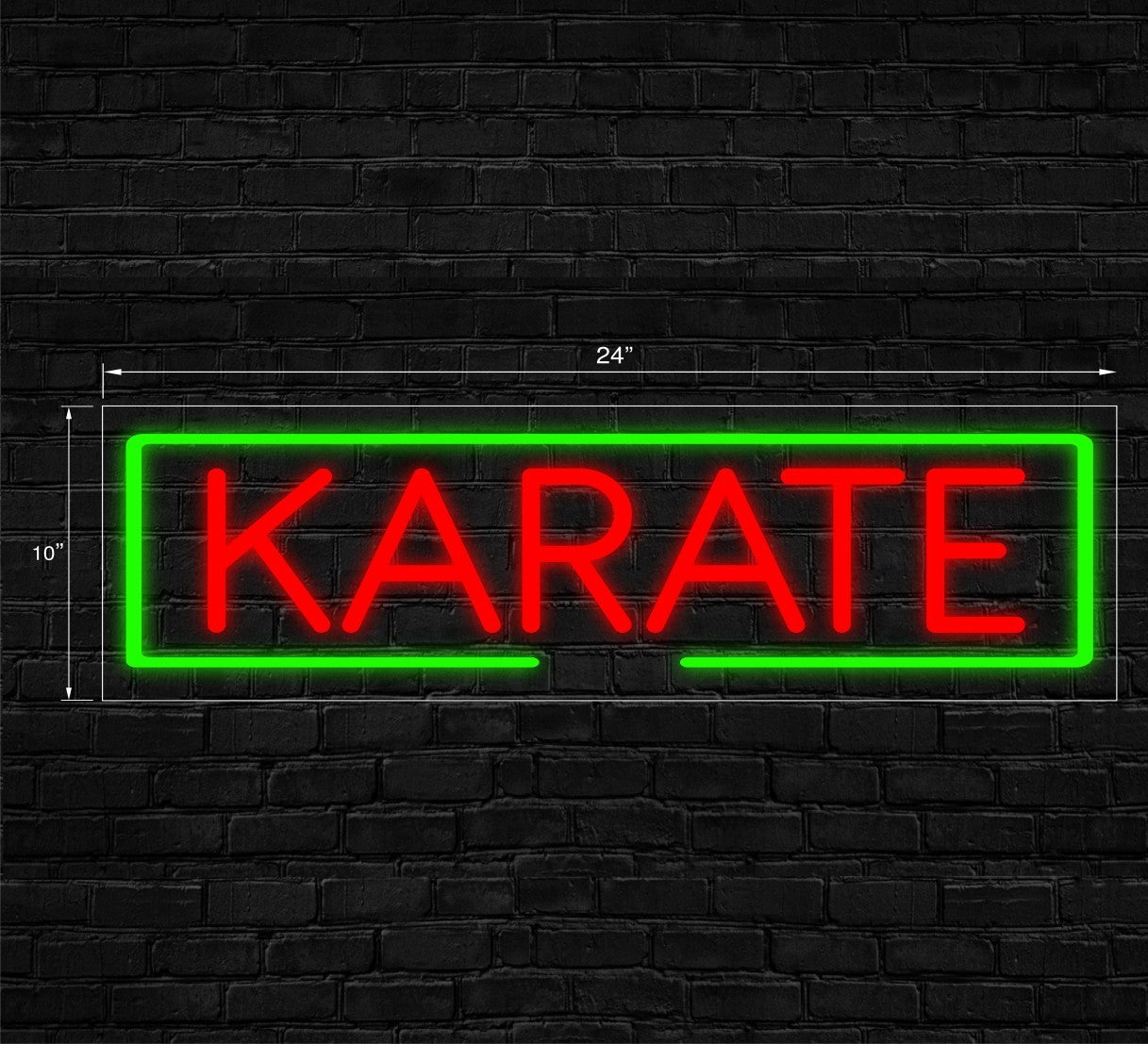 Karate LED Flex Signs 10"x 24"