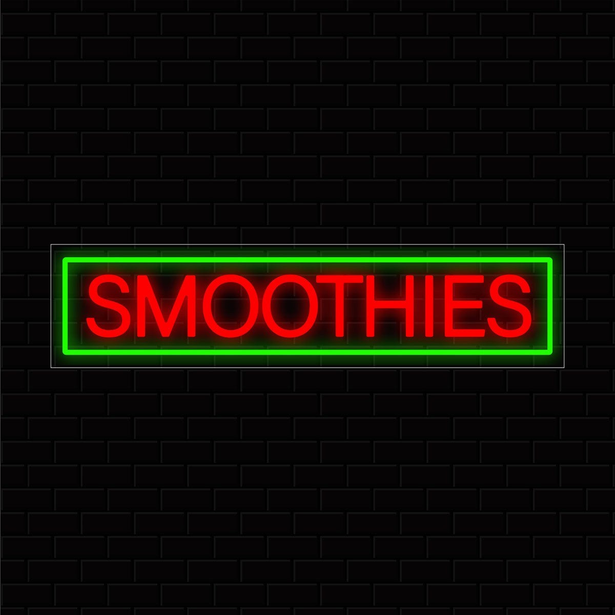 Smoothies  LED Flex Signs 10"x 24"