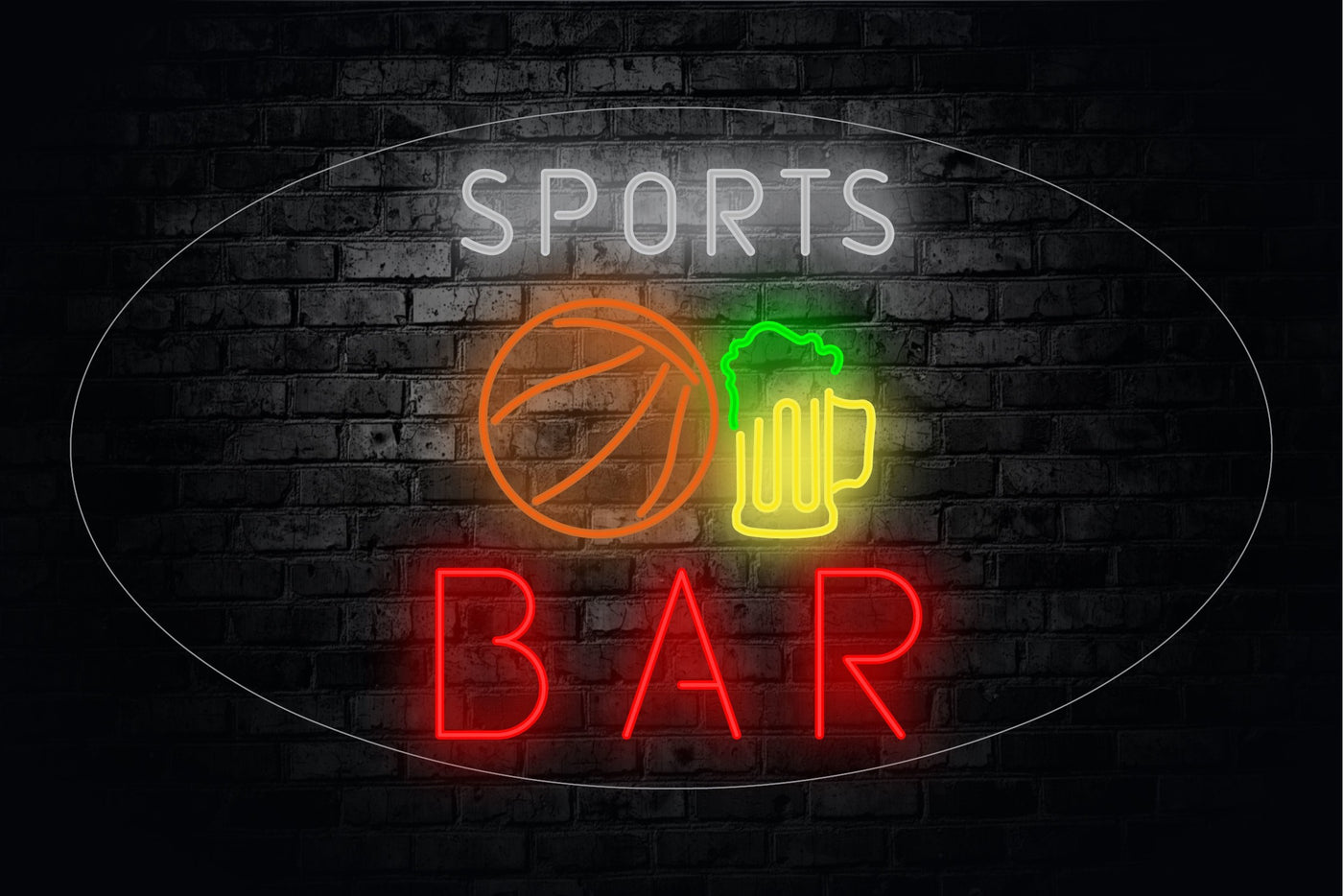 Sports Bar LED Flex Sign 13″ x 32″