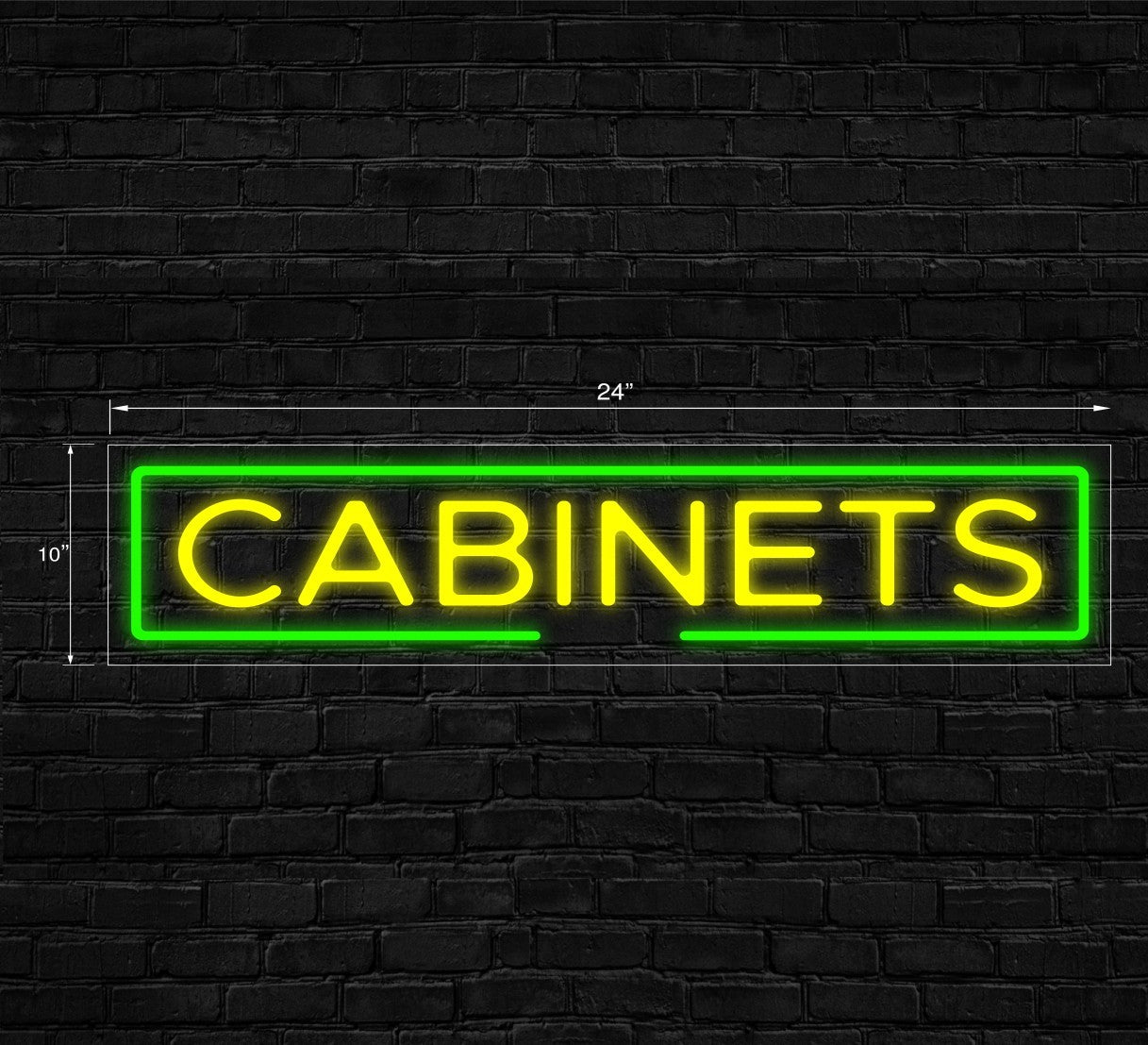 Cabinets LED Flex Signs 10"x 24"