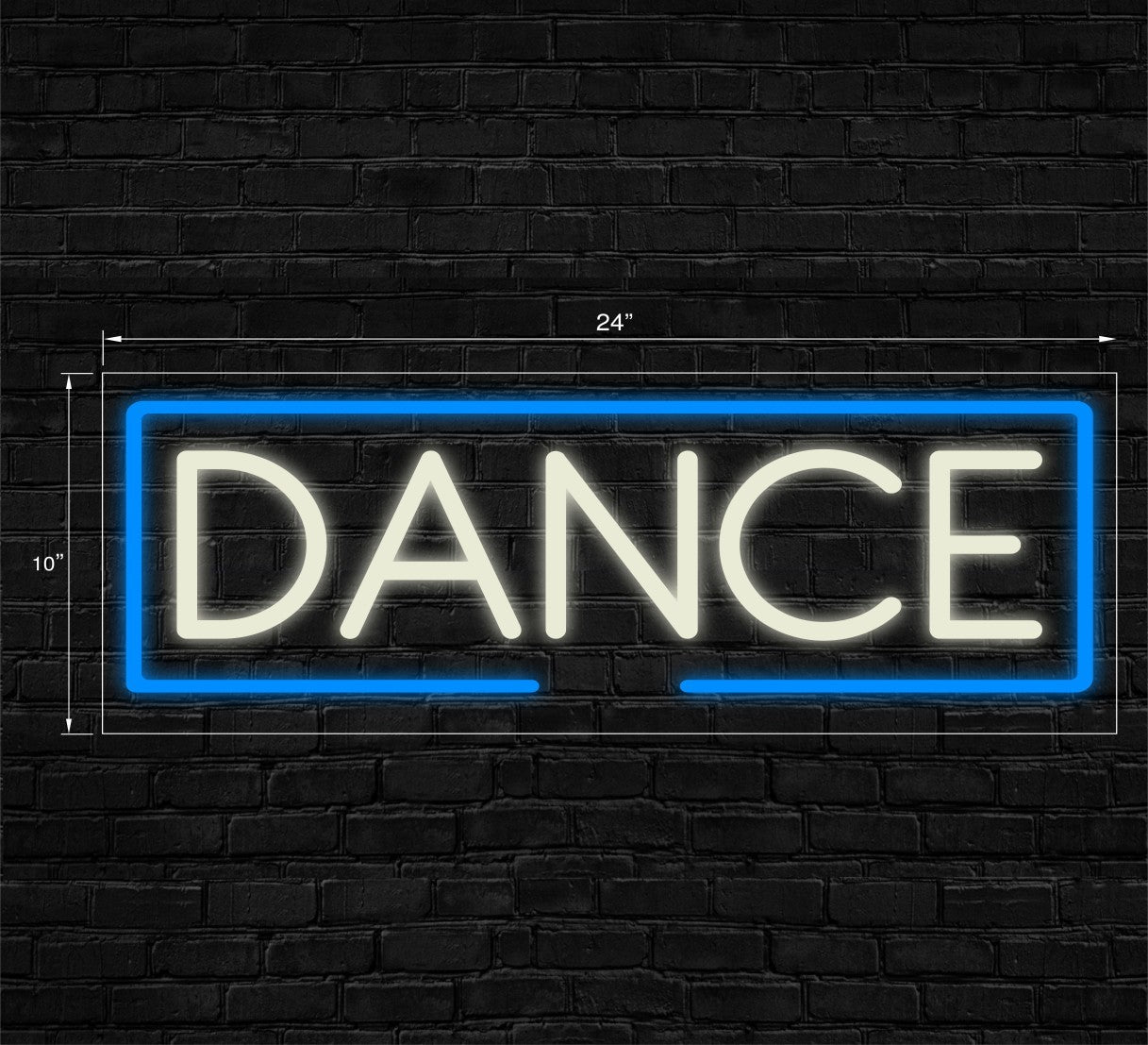 Dance LED Flex Signs 10"x 24"