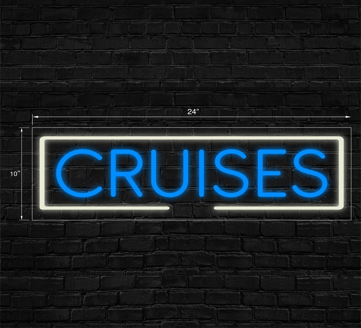 Cruises LED Flex Signs 10"x 24"