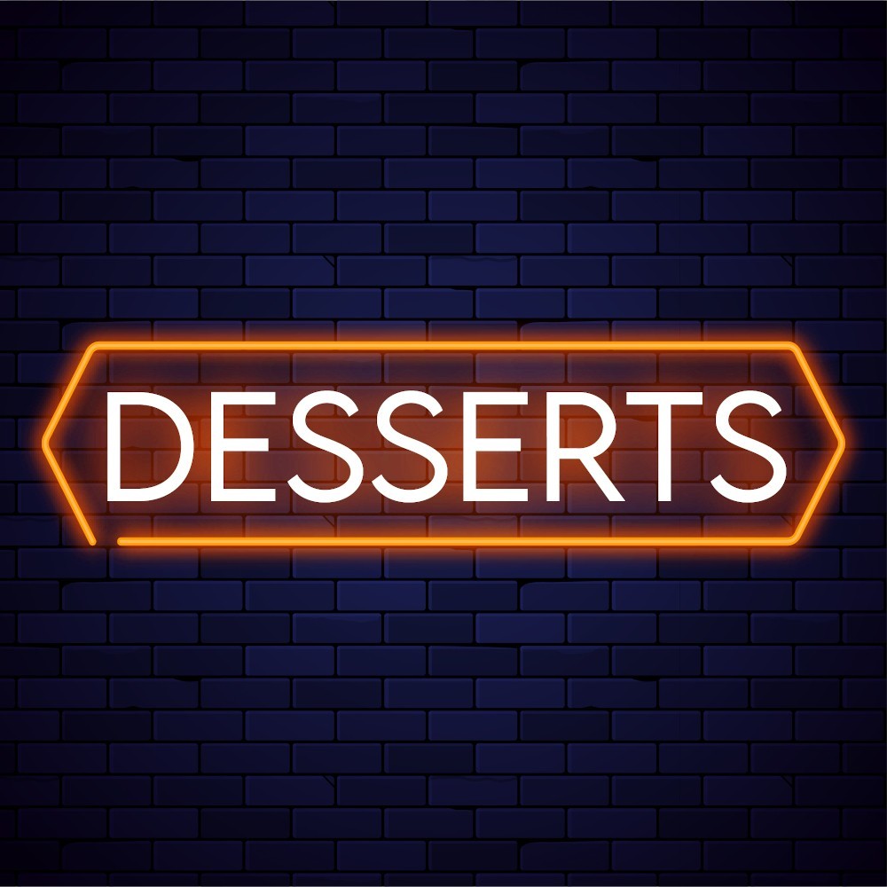 Desserts  LED Flex Sign 13″ x 32″