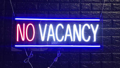 No Vacancy LED Flex Sign 32″ x 13″