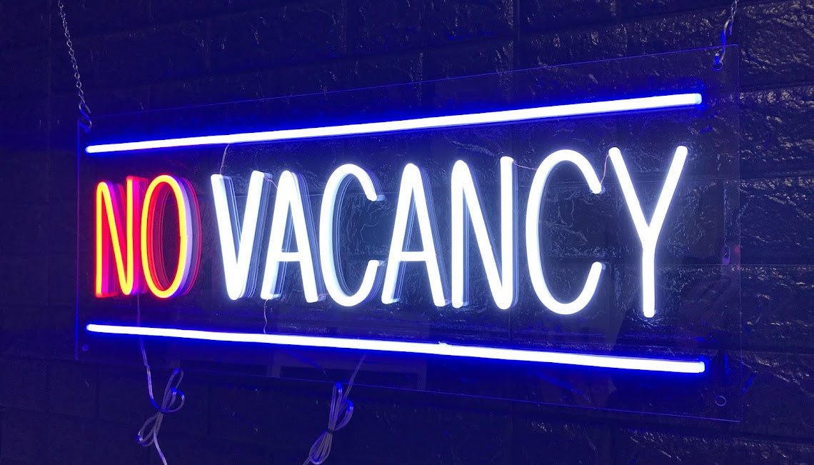 No Vacancy LED Flex Sign 32″ x 13″