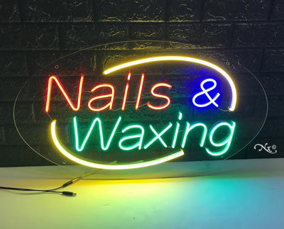 Nails & Waxing LED Flex Sign 30″ x 17″