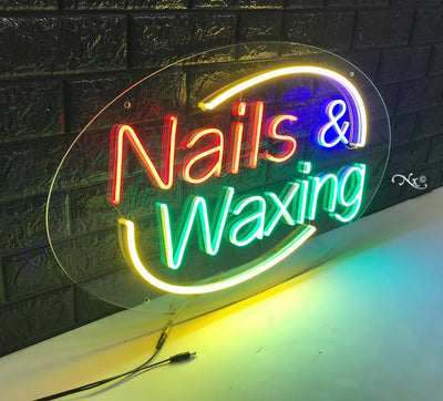 Nails & Waxing LED Flex Sign 30″ x 17″