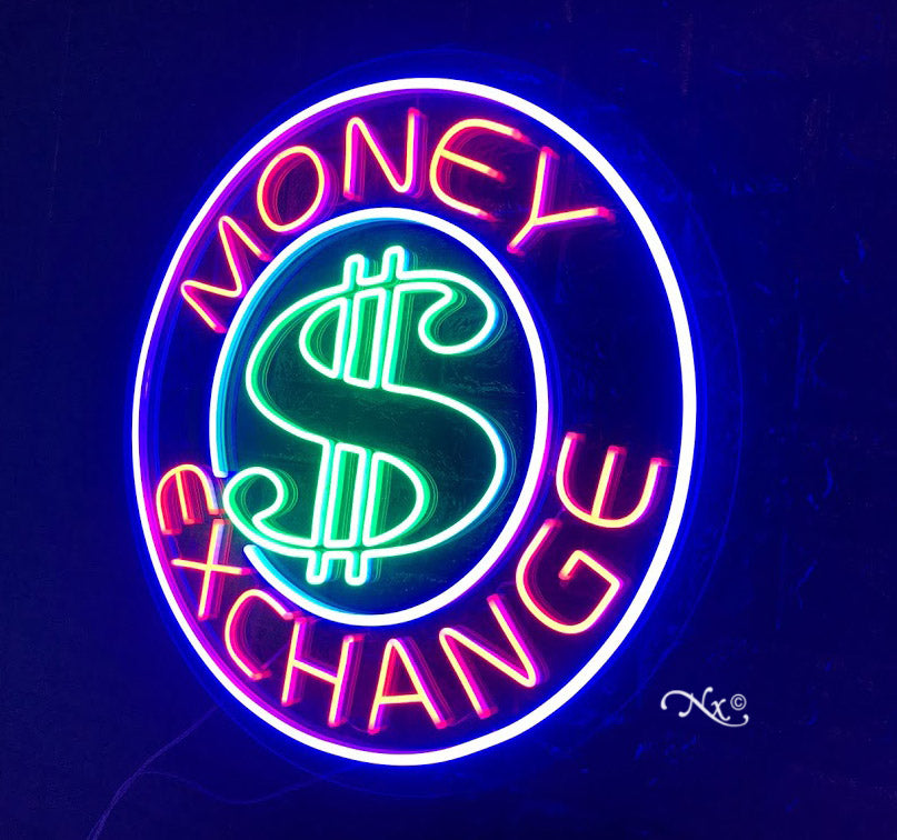 Money Exchange LED Flex Sign 26″ x 26″