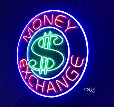 Money Exchange LED Flex Sign 26″ x 26″